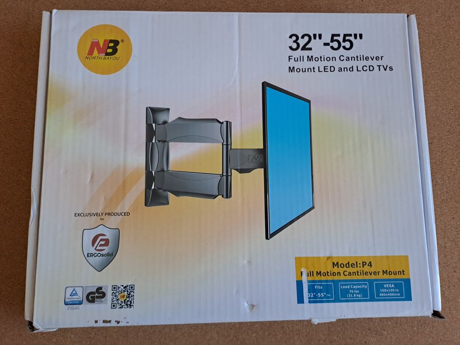 Suporte TV preto  NB P4: 32'' - 55'' /  31,8 kg