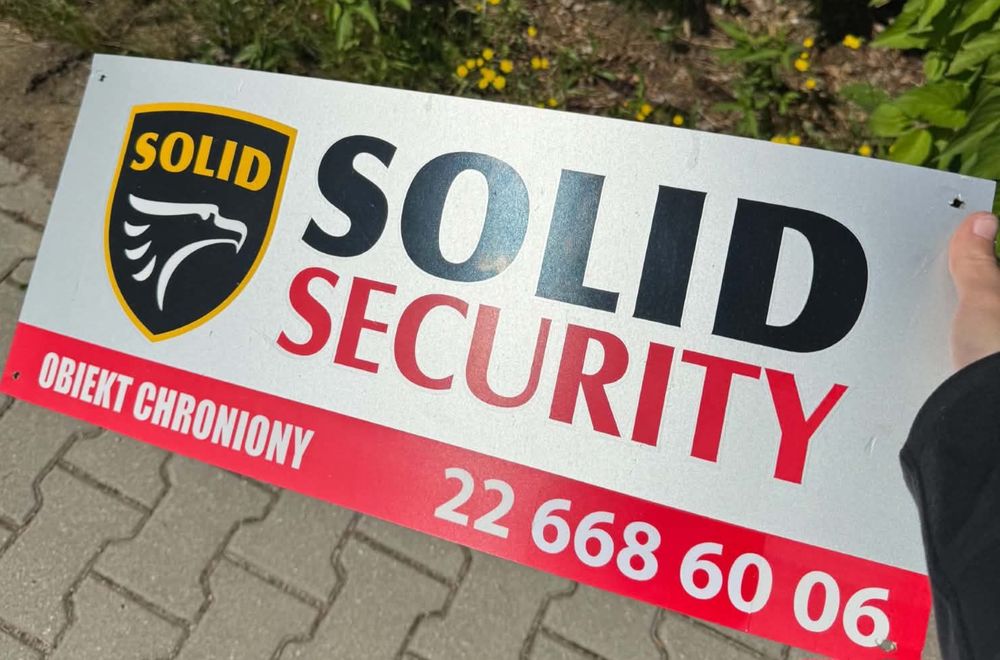 Sprzedam Tablicę Ochrony Solid Pozostałości Po Obiekcie Przedziw Złodziejom