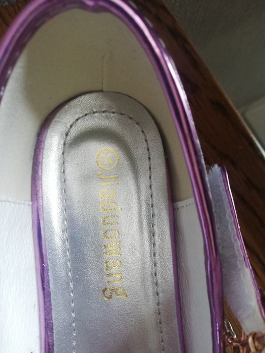 Eleganckie buty 35 fioletowe jak nowe