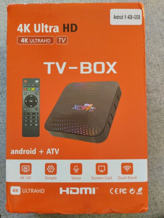 TV box android 4/32 4K UltraHD