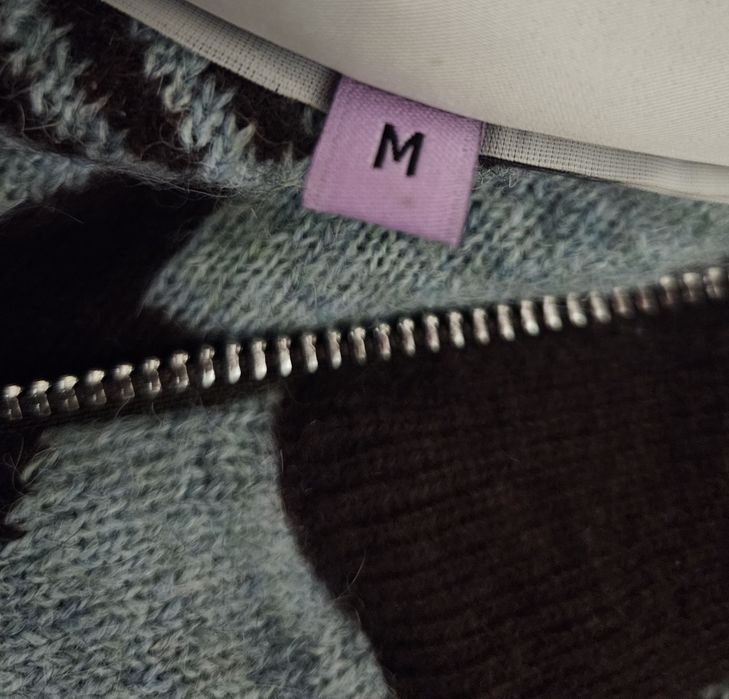 Brązowy niebieski sweter Summery Copenhagen wełna