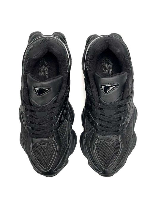 !SALE! New Balance 9060 All Black Leather 36 37 38 39 40 41 42 43 44 45 шкіряні