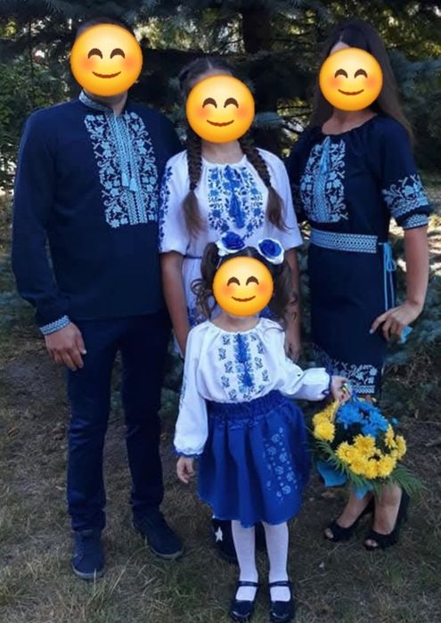 Жіноча сукня вишиванка 44+ чоловіча сорочка 48, Family look / Фемілі л