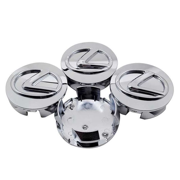 Centros/tampas de jante completos Lexus com 56, 60, 62, 65 e 68 mm
