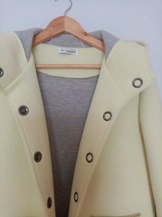 Płaszcz Wiosenny Cytrynowy M