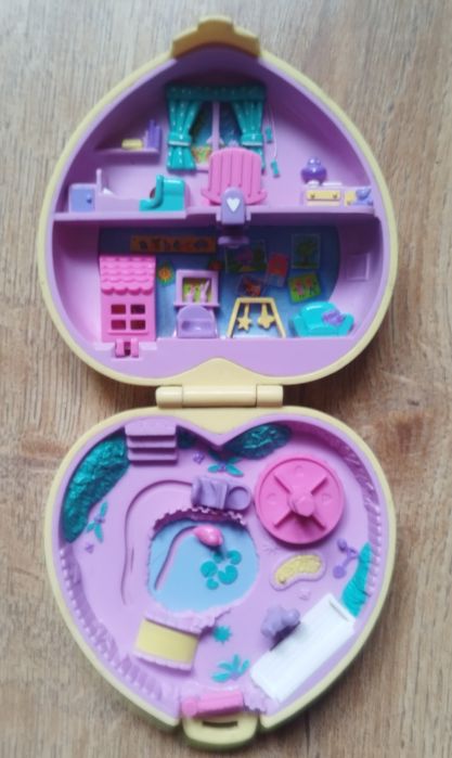Żółte serce Polly Pocket bluebird 1994