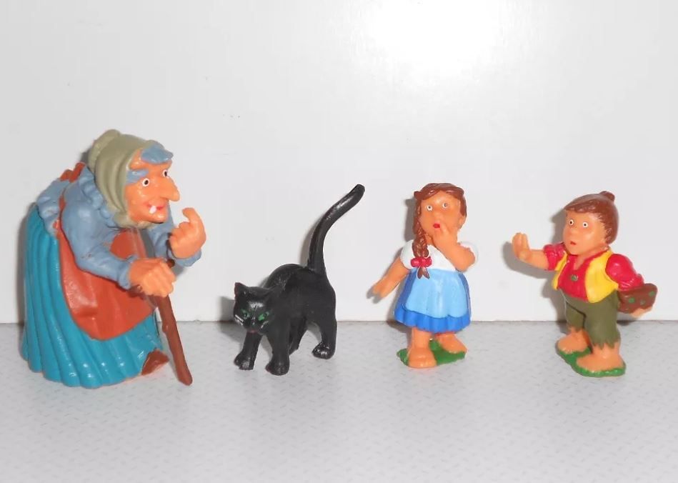 Coleção completa bonecos figuras pvc Hansel e Gretel