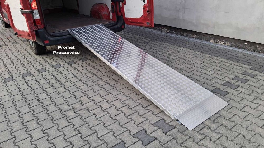 Rampa Aluminiowa 325cm x 75cm Najazd Podjazd pod Paleciak Wózki, Boxy