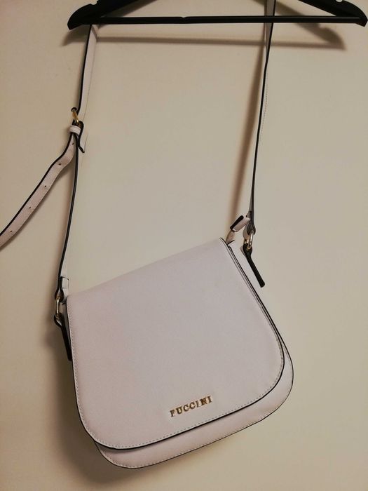 torebka Puccini biała listonoszka Puccini BC16A3048