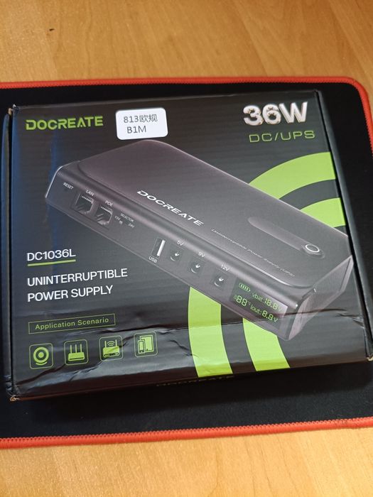 Бесперебойник для роутера  36W DC1036L — ИБП для роутера с дисплеем