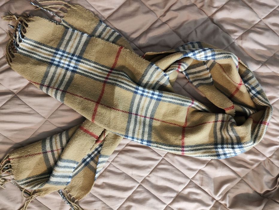 Chusta szal szalik kratka w stylu vintage kultowa krata