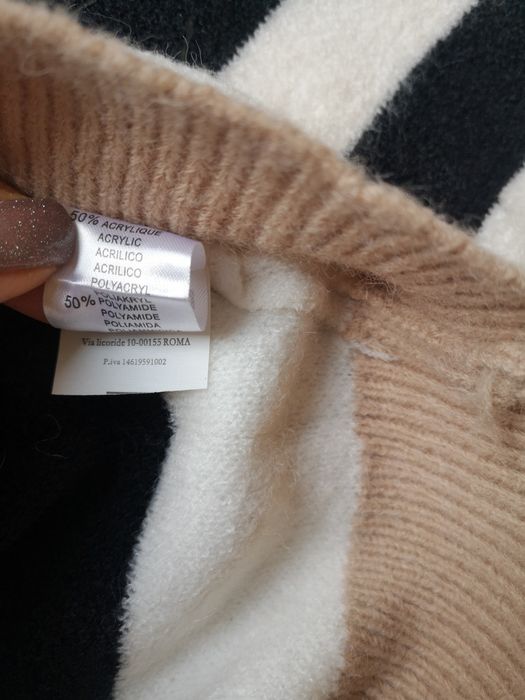 Swetr, sweter zimowy, ciepły, wzory, uni S/M/L, nowy