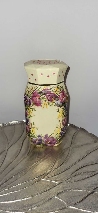Ozdobny słoik, decoupage