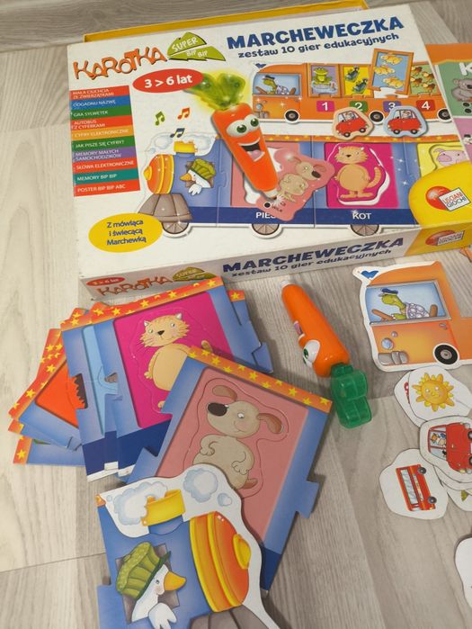 Karotka, Marcheweczka, zestaw 10 gier edukacyjnych