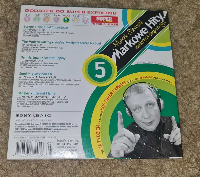 Markowe hity! Marek Sierocki nakręca imprezy cz 5 / cd / BDB+ /