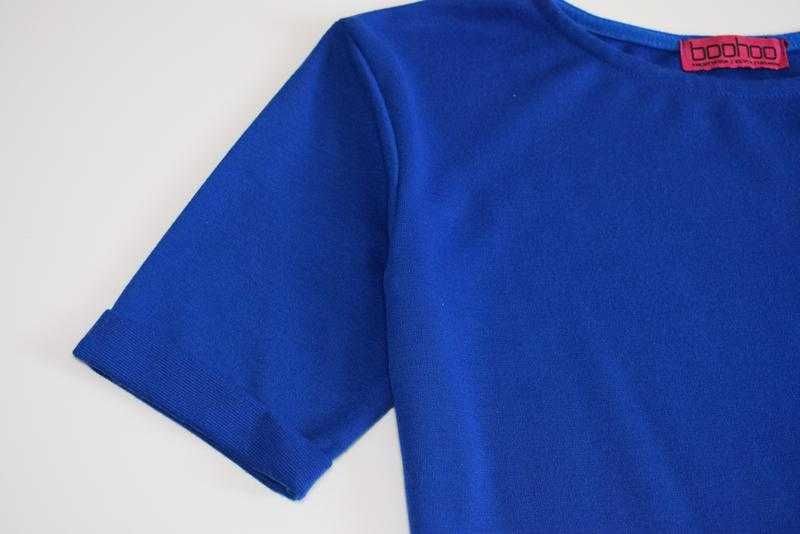 Сукня вільного крою прямого платье пляття синє boohoo