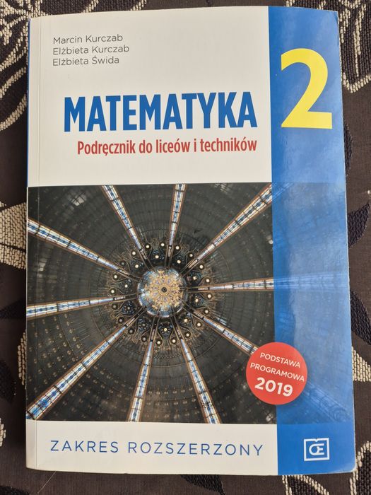 Matematyka 2, podręcznik do liceów i techników, zakres rozszerzony
