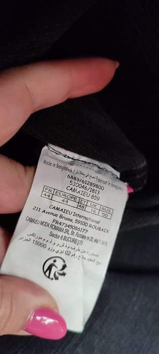 Spódnica jeans grafit Camaieu