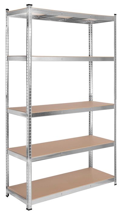 Regał magazynowy 200kg 5 poziomów 205x120x45 cm nośność 1000 kg