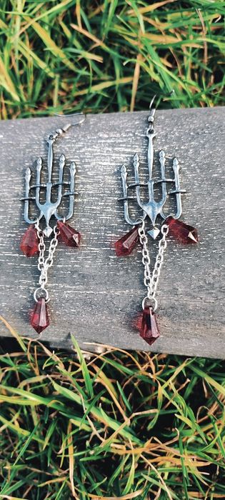 Kolczyki Goth handmade