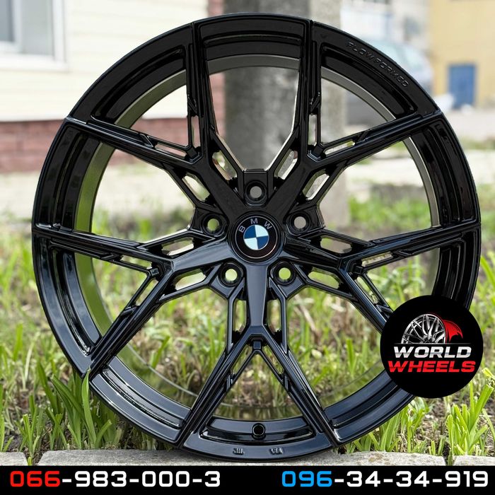 Диски R20 5x120 BMW X5 X6 E53 E70 F15 E71 F16 VOSSEN разноширокие черные ковка