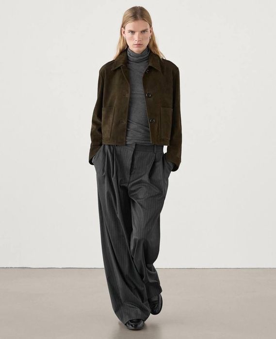 Куртка Massimo Dutti шкіра кози натуральна