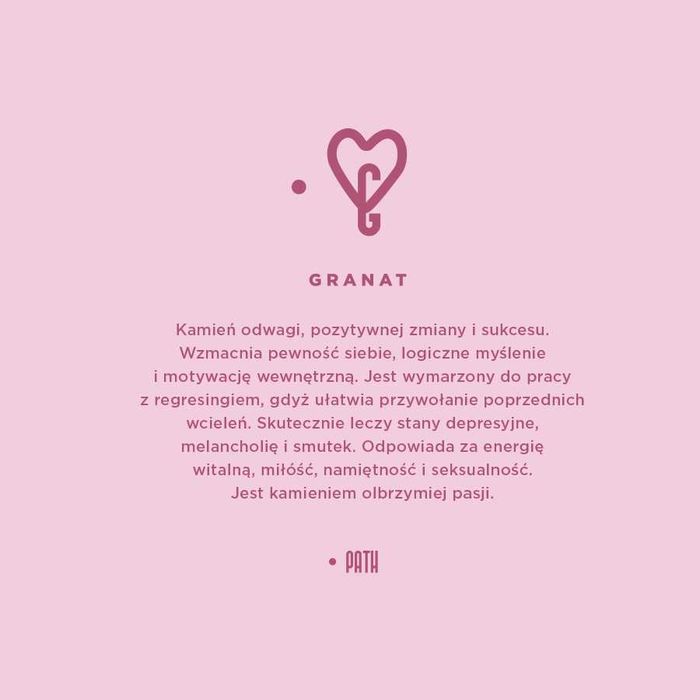 Bransoletka z Granatu