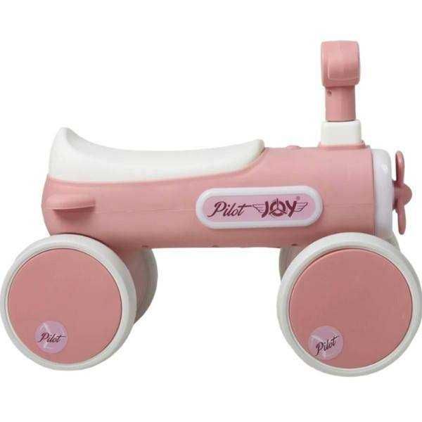 Дитячий Велобіг JOY 4-х колісний YL-16017/06 рожевий з музикою