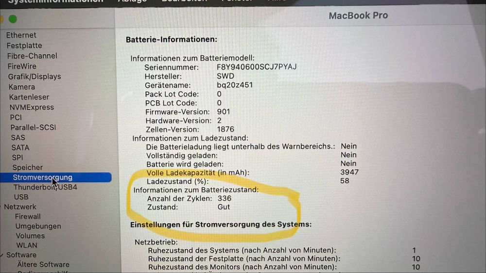 MacBook Pro 13" (2019) – 4 Thunderbolt – 256GB – Muito bom estado – 349€