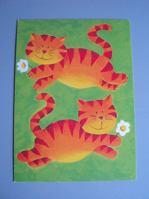 В продажу поступили уникальные авторские открытки с изображениями котов