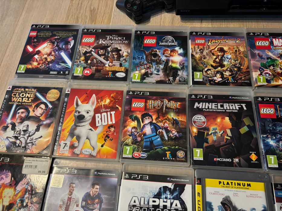 Konsola Sony PS3 slim, 27 gier, eye kamera, pad