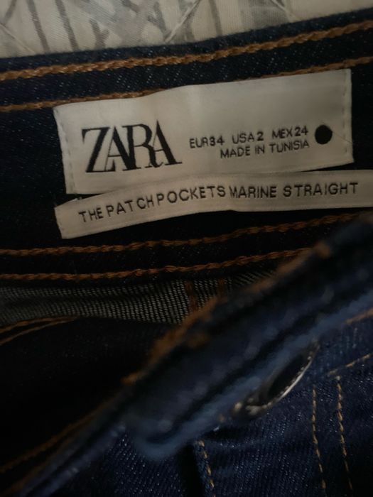 Джинсы ZARA широкие 34 р