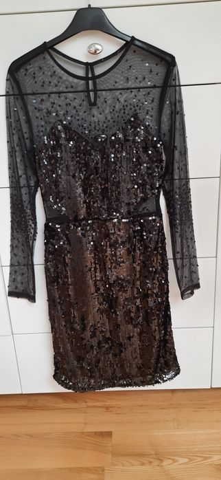 Przepiękna cekinowa sukienka S/M