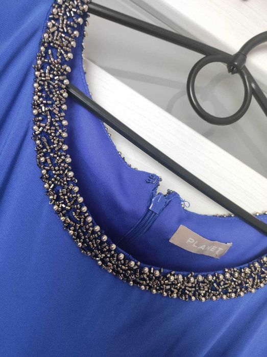 Elegancka suknia sukienka święta sesja wesele ciążowa maskująca plus s