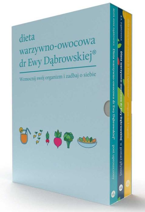 Dieta warzywno-owocowa dr Ewy Dąbrowskiej® - komplet 3 książek
