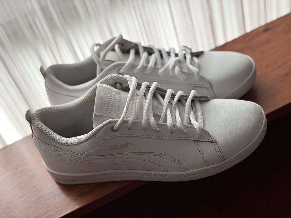 Кеди - Кросівки пума білі жіночі Puma