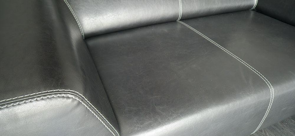 Sofa biurowa loft , skóra eko, wysoka jakość - stan perfekcyjny