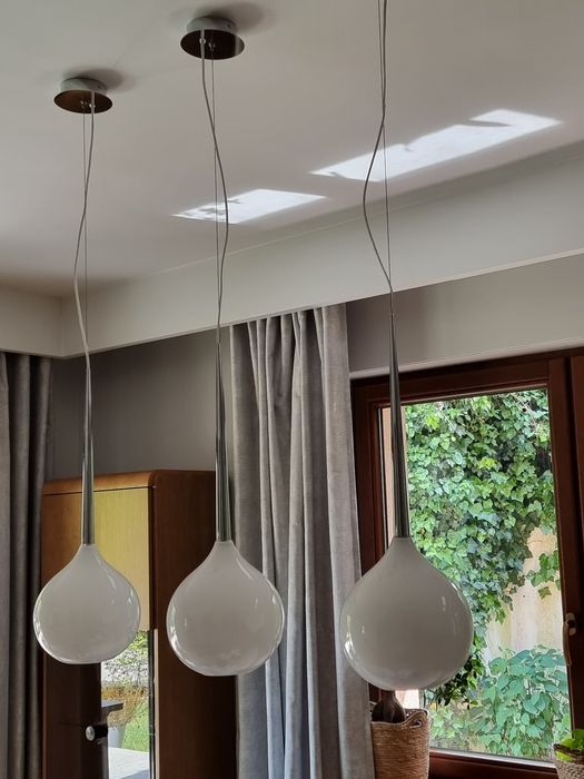 Lampa Zuma line wisząca szklana