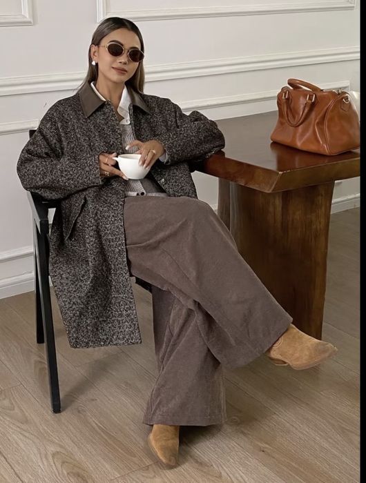 трендове шоколадне пальто