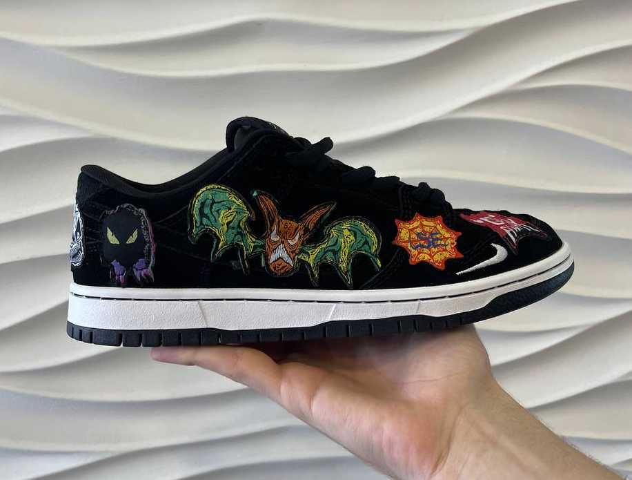 Кожаные кроссовки Nike SB Dunk Low Pro Gum кросівки найк сб данк 36-45