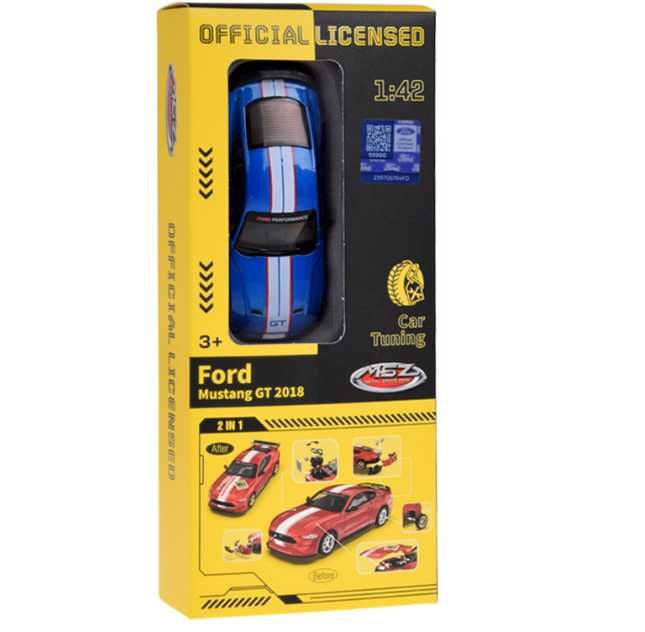 Zabawka tuningowa dla pasjonatów aut Ford Mustang Gt 2018 metalowe