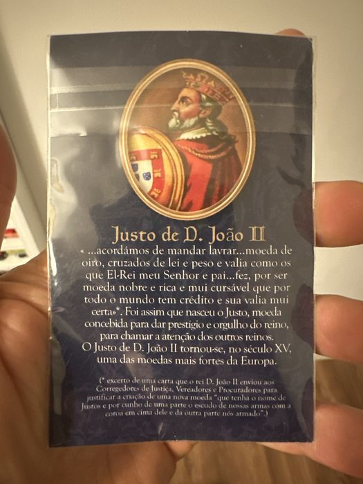 Moedas portuguesas justo de D. joão II replica