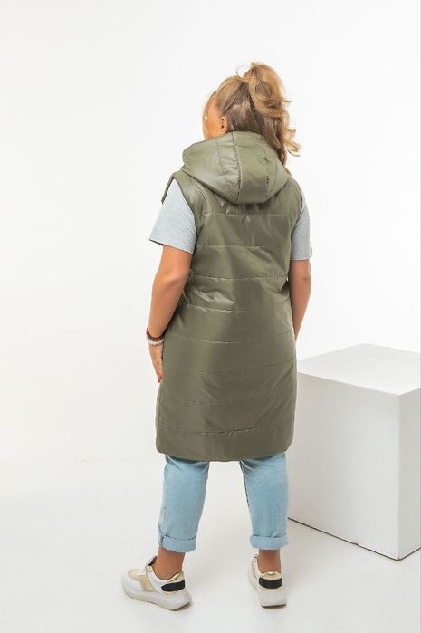 Женская удлинённая жилетка, жилет больших размеров. 52-62р