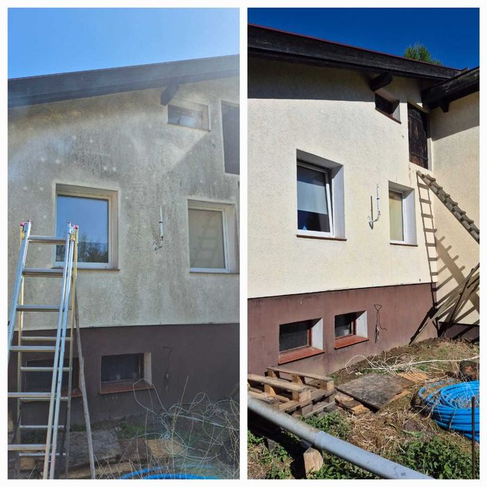 Mycie Dachu ,kostka ,elewacja , malowanie elewacji ,  kostki Zapraszam