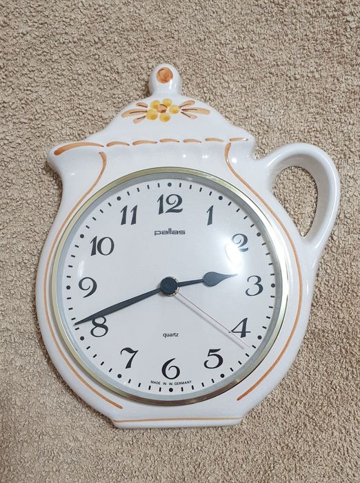 Zegar ścienny kuchenny ceramiczny PALLAS JUNGHANS kwarcowy