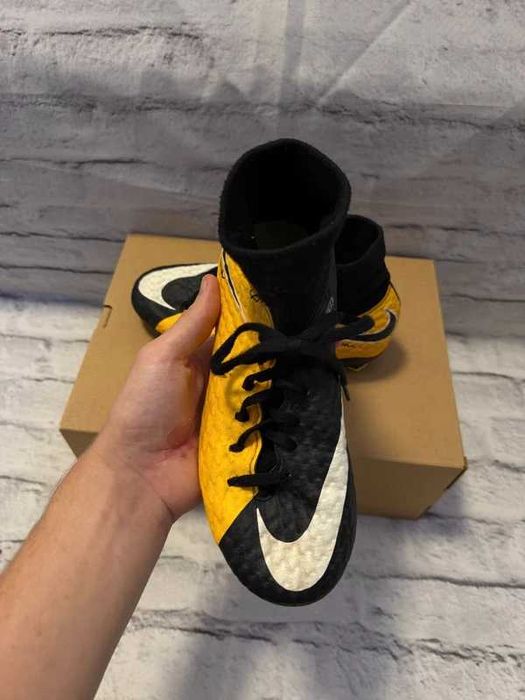 Pomarańczowo czarne Nike Hypervenom Phelon 3 FG - 37.5