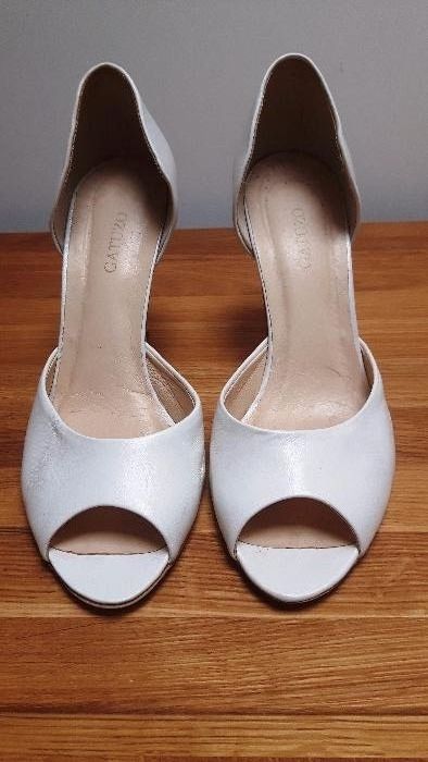 Buty ślubne do ślubu śmietankowe ivory 39 GATUZO skóra