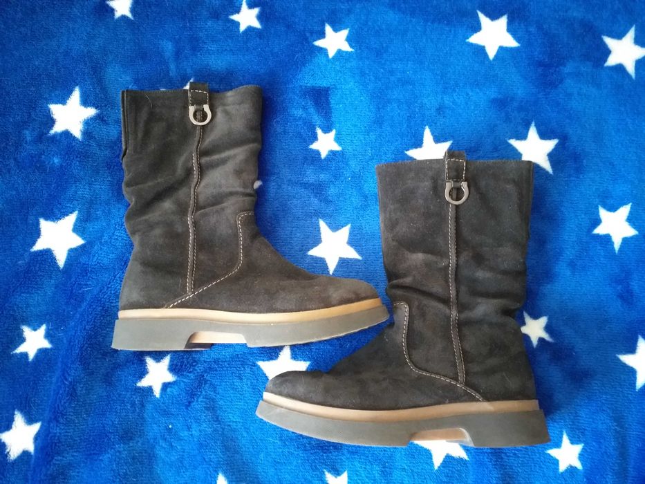 Зимові чоботи натуральна замша