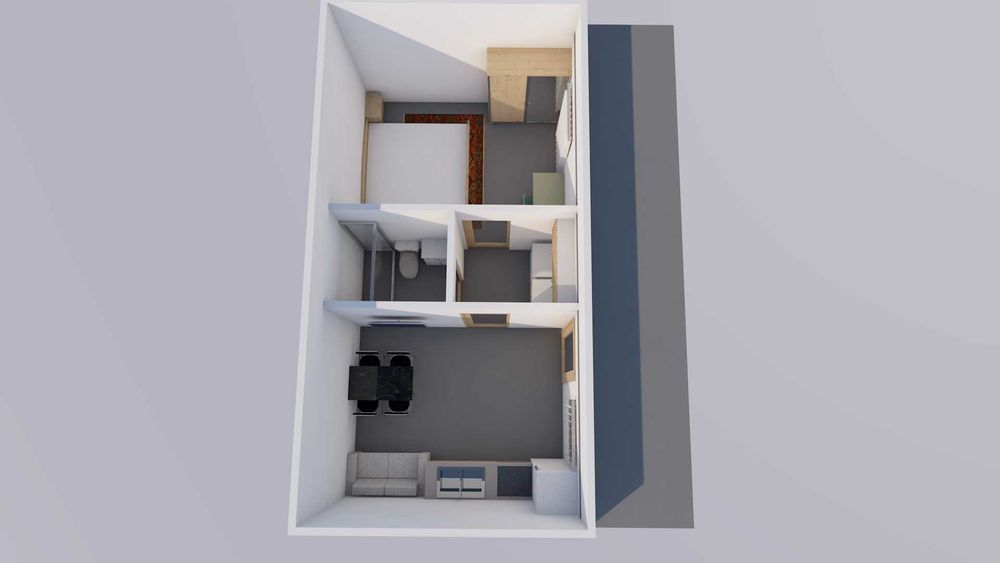 Bungalow T1 para construir no local