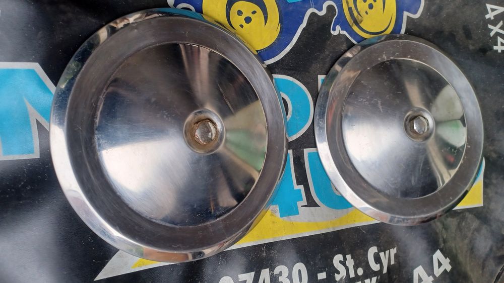 Tampoes 2cv e dyane para jantes cromado